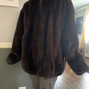 Mink Bomber Jacket